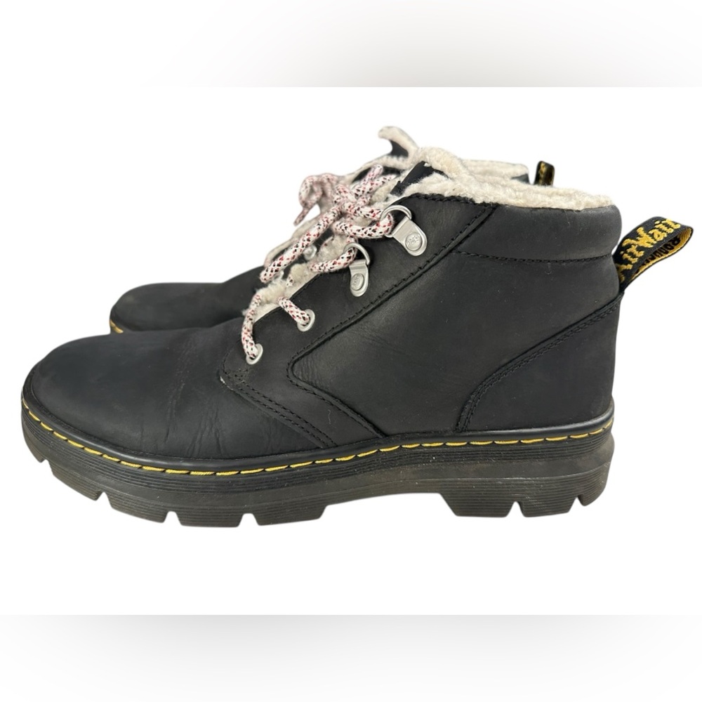 Dr Martens Bonny Boots Womens Size 11 Faux Shearling Lined Casual Black Grunge - Picture 2 of 8